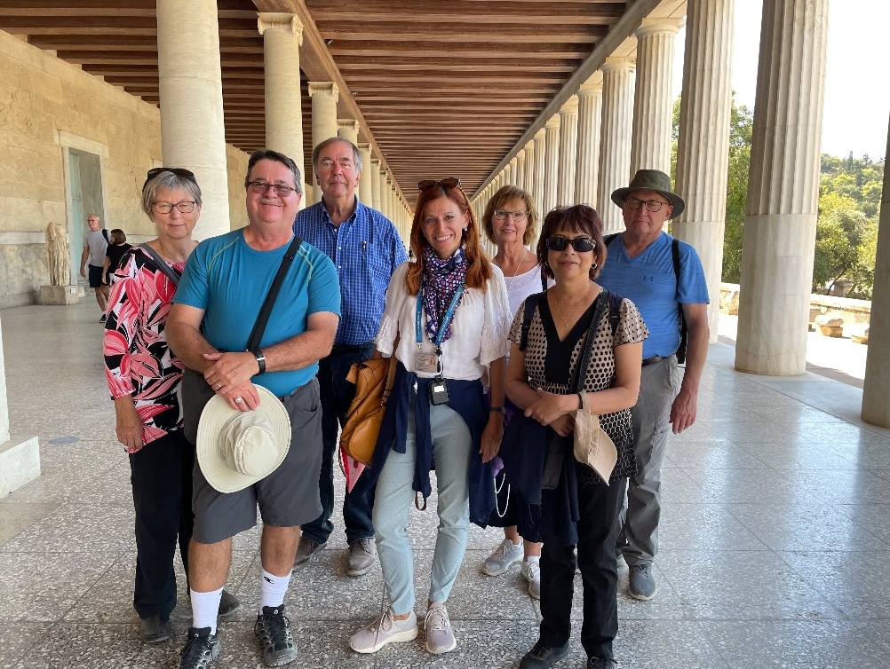 en la Stoa de Attalos en el agora antigua