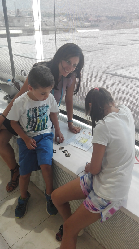 Kids friendly tour at the Acropolis Museum